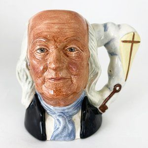 Benjamin Franklin Vintage China Toby Jug Character